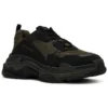 Triple S Sneaker’lar “Zeytin Yeşili Siyah” 536737W2FW24010