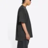 Turn Slit Tişört “Yıkanmış Siyah” 675016TLVB39034
