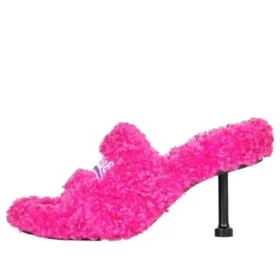 Tüylü 80 mm Topuklu Ayakkabılar “Pembe” 656632W2DO15096 Tüylü 80 mm Topuklu Ayakkabılar “Pembe” 656632W2DO15096
