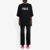 Unisex FW 21 Ücretsiz Harf Baskılı Siyah 661715TKVD31070