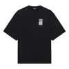 Unisex FW21 Baskılı Yuvarlak Yaka Tişört Siyah 661715TKVE51070