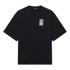 Unisex FW21 Baskılı Yuvarlak Yaka Tişört Siyah 661715TKVE51070