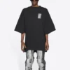 Unisex FW21 Baskılı Yuvarlak Yaka Tişört Siyah 661715TKVE51070