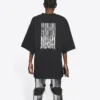Unisex FW21 Baskılı Yuvarlak Yaka Tişört Siyah 661715TKVE51070