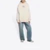 Unisex FW21 Logo Baskılı Bej 651799TJV910905