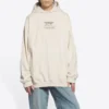 Unisex FW21 Logo Baskılı Bej 651799TJV910905