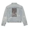 Unisex FW21 Logolu Denim Ceket Mavi 664329TBP488961