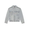 Unisex FW21 Logolu Denim Ceket Mavi 664329TBP488961