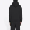 Unisex FW21 Polar Logo Baskılı Uzun Kollu Kapüşonlu Siyah 600583TKVI81070