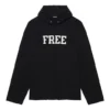 Unisex FW21 Serbest Harf Baskılı Sweatshirt Siyah 661711TKVD41070