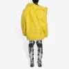 Unisex FW21 Suni Kürk Ceket Sarı 663000TKQ077200