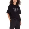 Unisex Paris Baskılı Yuvarlak Yaka Siyah 594599TGV661000