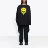 Unisex SS21 Baskılı Yuvarlak Yaka Swea Siyah 651796TKVA11012