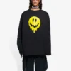 Unisex SS21 Baskılı Yuvarlak Yaka Swea Siyah 651796TKVA11012
