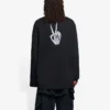 Unisex SS21 Baskılı Yuvarlak Yaka Swea Siyah 651796TKVA11012