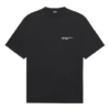 Unisex SS21 Kurumsal Baskılı Yuvarlak Yaka Kısa Kollu Siyah 612966TKV861070