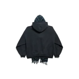 Unity Sports Icon Atkı Tam Fermuarlı Oversized Kapüşonlu Sweatshirt “Koyu Mavi” 794747TQVM24021