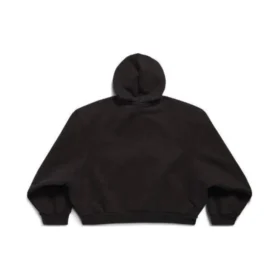 Unity Sports Icon Boxy Fermuarlı Kapüşonlu Sweatshirt Geniş Kesim “Siyah” 787354TQVD59034