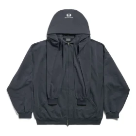 Unity Sports Icon Incognito Fermuarlı Kapüşonlu Sweatshirt Oversized “Siyah” 794030TQVB24372
