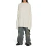 Uzun Kollu Oversized Tişört “Off White” 739783TOVF49199