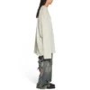 Uzun Kollu Oversized Tişört “Off White” 739783TOVF49199