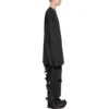 Uzun Kollu Tişört Oversized “Siyah Soluk” 739783TOVF49034