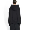 XXXL Oversized Kapüşonlu Sweatshirt “Siyah Beyaz” 713677TNVD91070