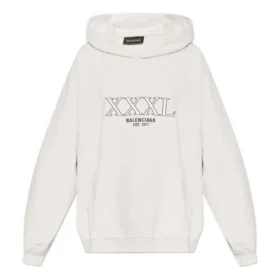 XXXL Oversized Popover Kapüşonlu Sweatshirt “Off White” 713677TNVD99784