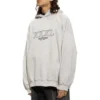 XXXL Oversized Popover Kapüşonlu Sweatshirt “Off White” 713677TNVD99784