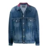 Yaka Logolu Denim Ceket “Mavi” 571324TCW032340