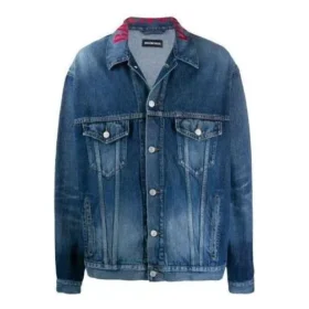 Yaka Logolu Denim Ceket “Mavi” 571324TCW032340