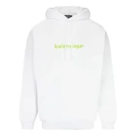 Yeni Telif Hakkı Orta Kesim Kapüşonlu Sweatshirt “Beyaz” 570811TIV559152