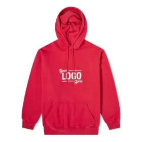 Your Logo Here Popover Kapüşonlu Sweatshirt “Raspberry White” 651799-TKV83-6295