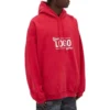 Your Logo Here Popover Kapüşonlu Sweatshirt “Raspberry White” 651799-TKV83-6295
