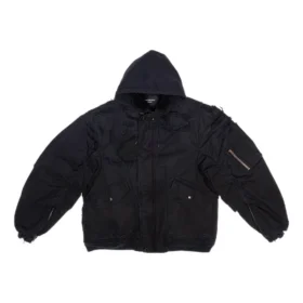 Yıpranmış Bomber Ceket “Siyah” 698844TKP271000