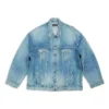 Yıpranmış Denim Ceket “Mavi” 727840TNW014268