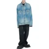 Yıpranmış Denim Ceket “Mavi” 727840TNW014268