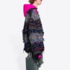 Yıpranmış Fair Isle Yün Karışımlı Kazak “Mavi” 662518T16028088