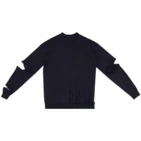 Yıpranmış V Yaka Örgü Kazak “Navy” 696091T16420414