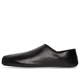 Yumuşak Dana Derisi Kare Burunlu Slip-On “Siyah” 702072WBDH11000