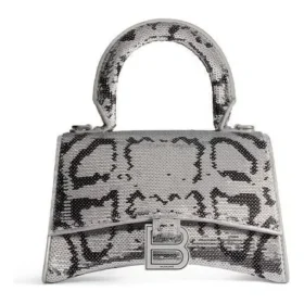 Zincir Nakışlı Hourglass Xs El Çantası “Silver” 7204712AARN8110