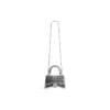 Zincir Nakışlı Hourglass Xs El Çantası “Silver” 7204712AARN8110