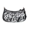 Zincirli Graffiti Desenli Le Cagole Mini Çanta “Siyah” 695814210G61090