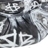 Zincirli Graffiti Desenli Le Cagole Mini Çanta “Siyah” 695814210G61090